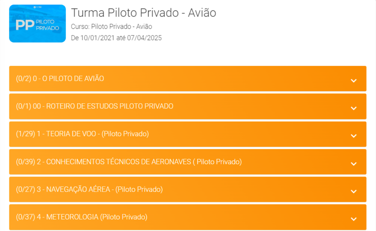 Nível 1 do curso